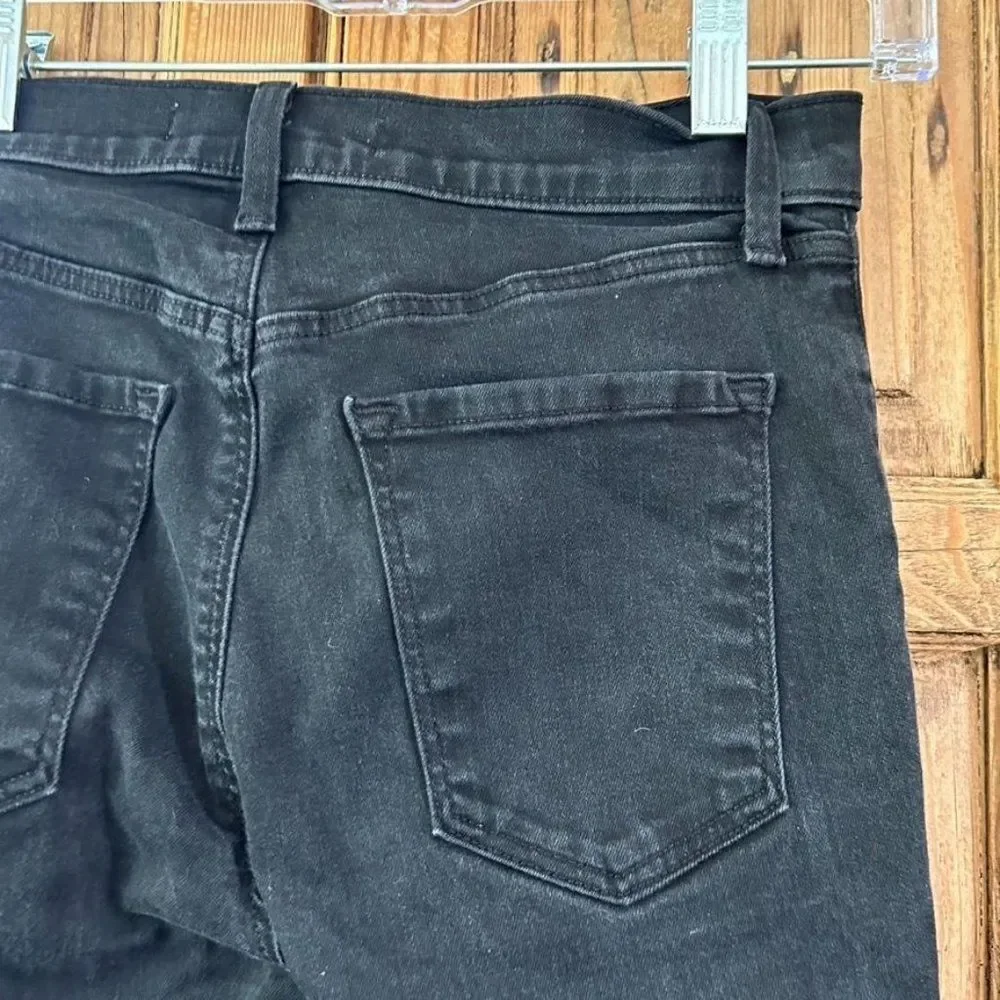 J. Brand‎ Women's Size 26 Alana Black Ladder Lace Jeans Stitched Skinny Leg